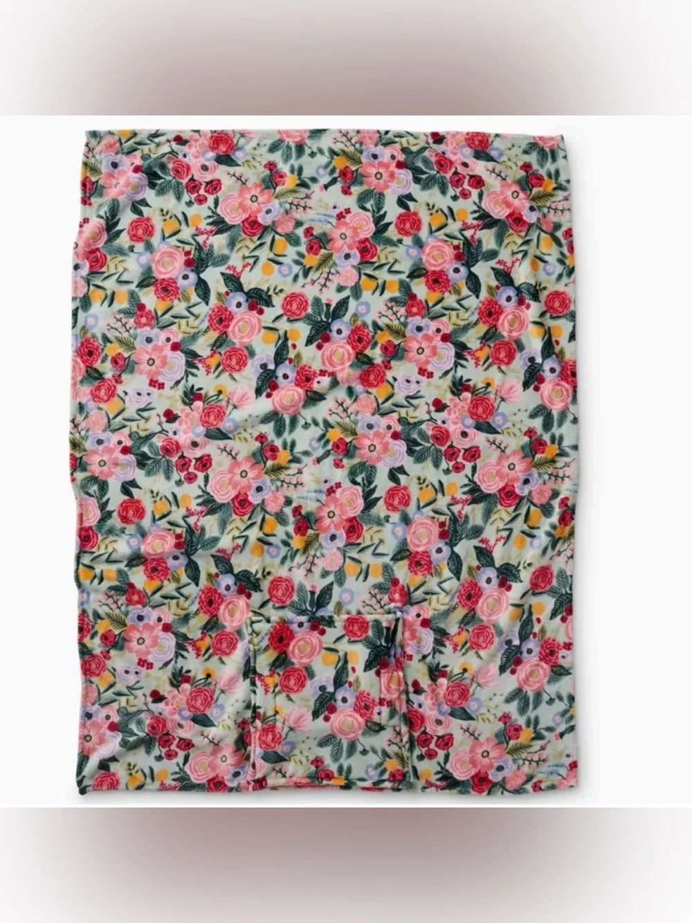Floral Fleece Travel Blanket by Rifle Paper Co.